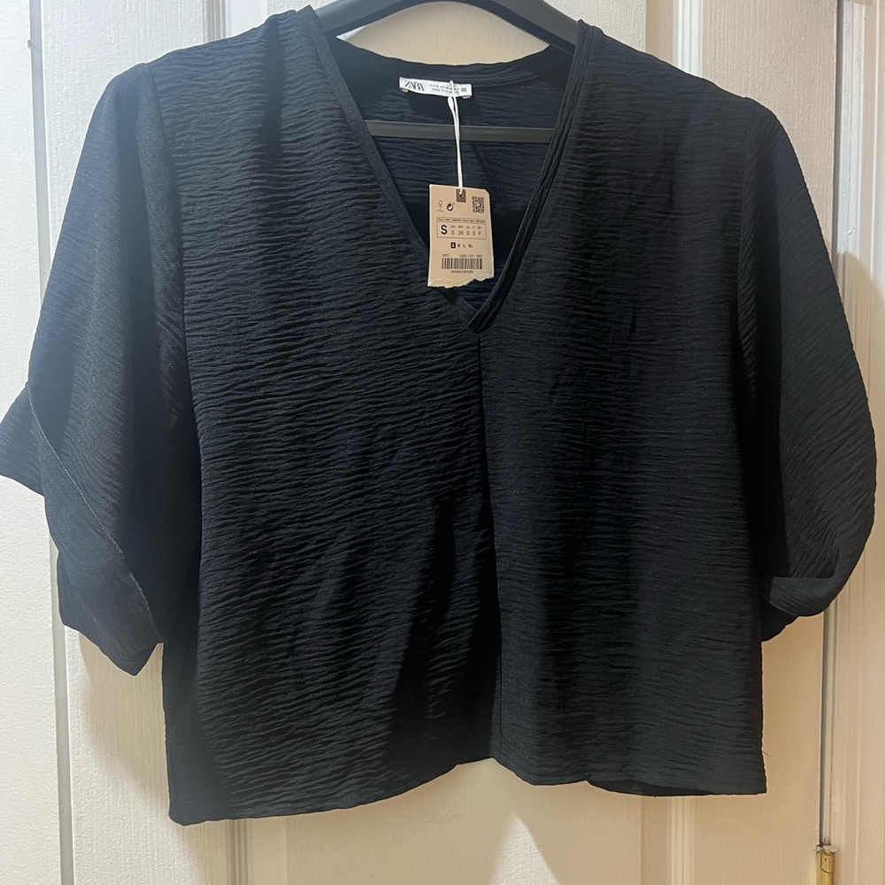 Zara Cropped Blouse